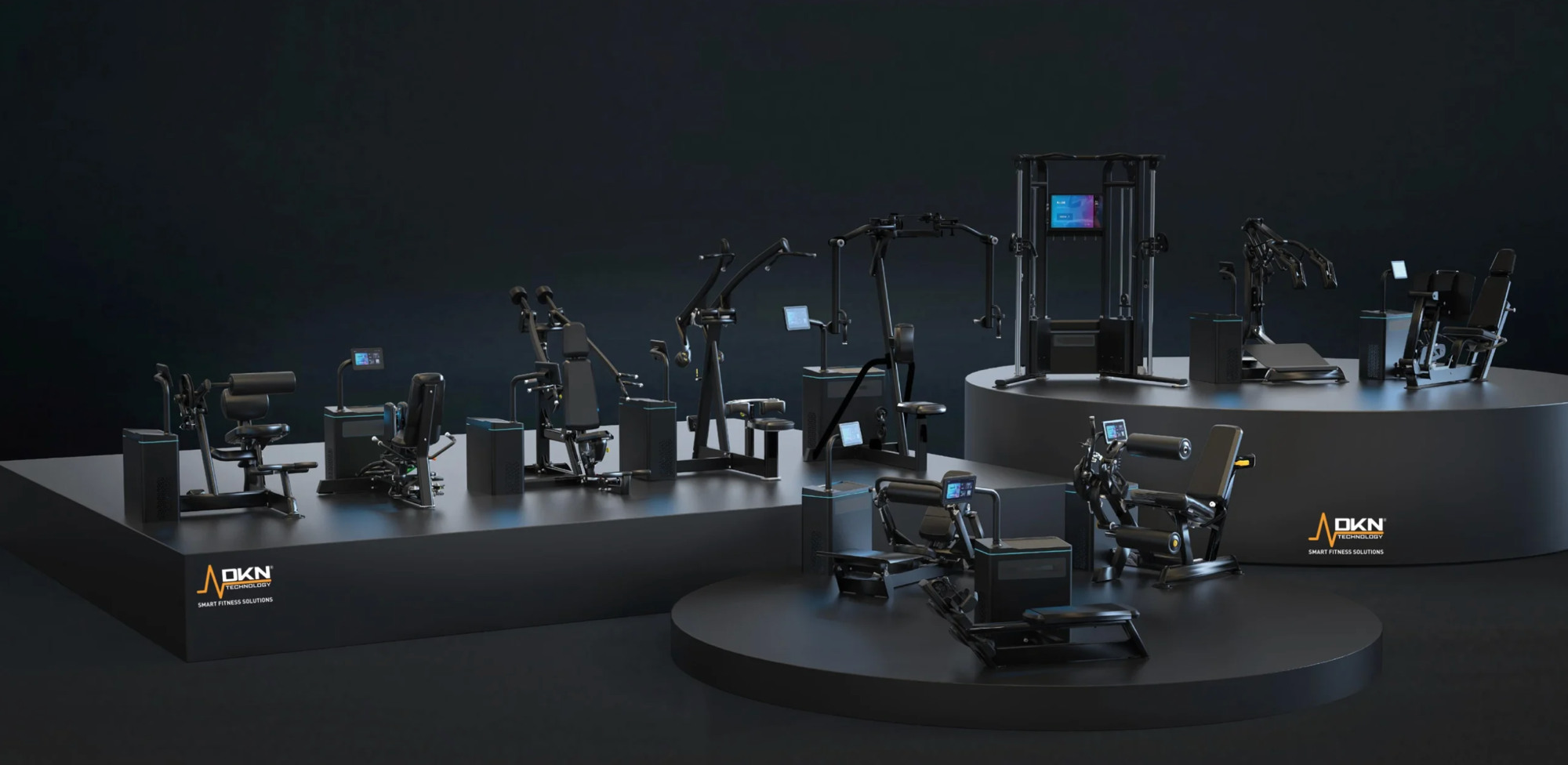 Plateau de machines connectées du studio de performance CORE à Jambes, près de Namur